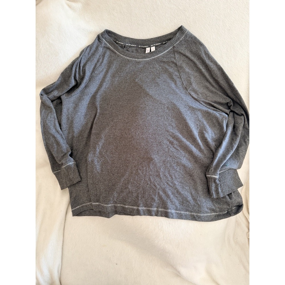 Joyspun Women's Gray Long Sleeve Knit Top Size 2X (22W–24W) "You Are Gorgeous"